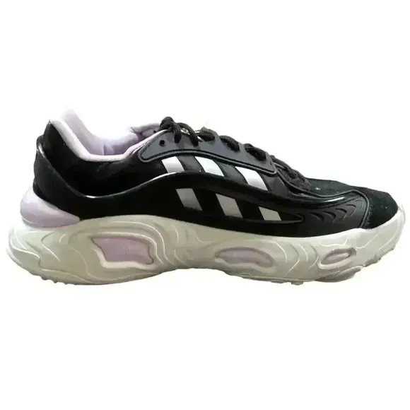 Adidas Trainers Sneakers Shoes Women 8.5 Black Purple Oznova Originals NEW
