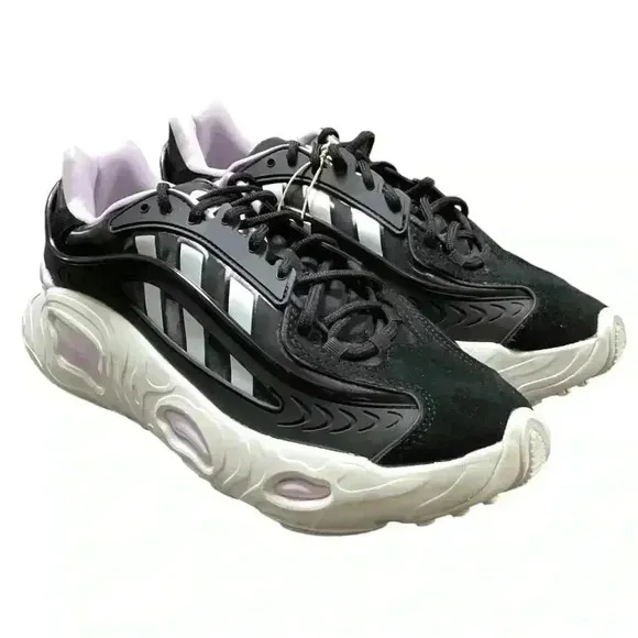 Adidas Trainers Sneakers Shoes Women 8.5 Black Purple Oznova Originals NEW