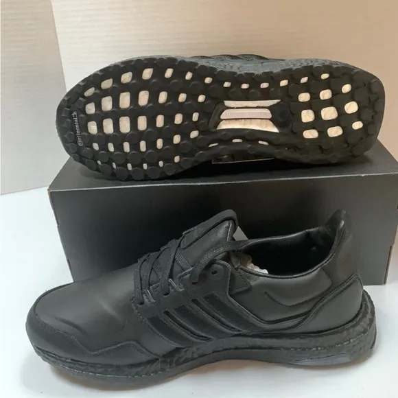 Adidas UltraBoost Leather Black Men Sz 7.5 EF 0901 NWB