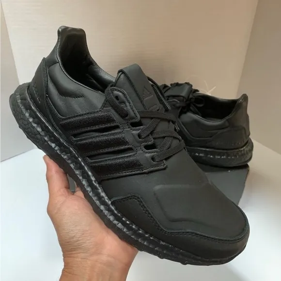 Adidas UltraBoost Leather Black Men Sz 7.5 EF 0901 NWB