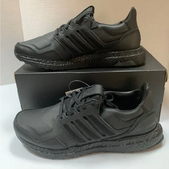 Adidas UltraBoost Leather Black Men Sz 7.5 EF 0901 NWB