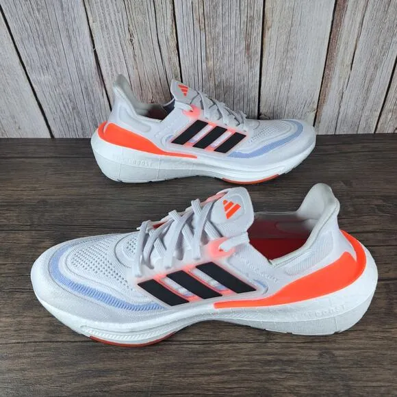 Adidas UltraBoost Light Black White SolarRed Men's Sz 9 Women's 10 Running Shoes