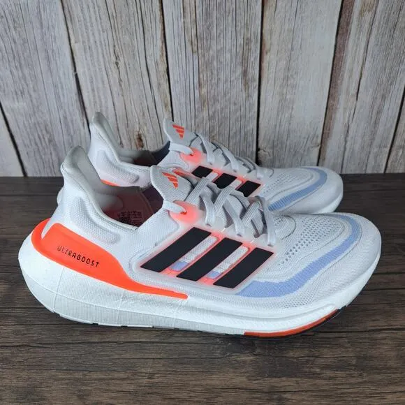 Adidas UltraBoost Light Black White SolarRed Men's Sz 9 Women's 10 Running Shoes