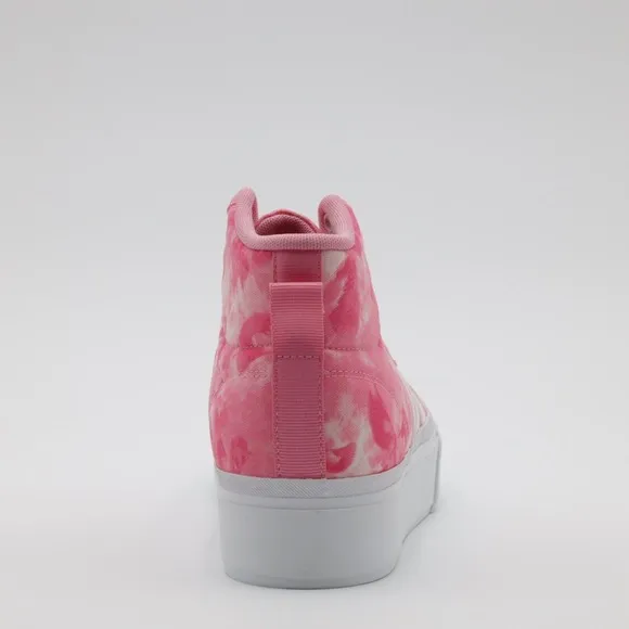Adidas Womens Sportswear Bravada 2.0 Platform Mid Shoes Pink/White Size 9