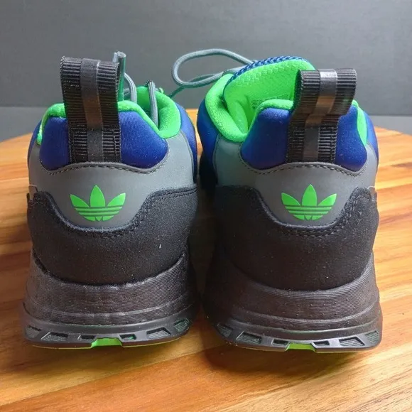 Adidas ZX 1K Boost Men's Shoes Grey Six Screaming Green Core Black H00430‎