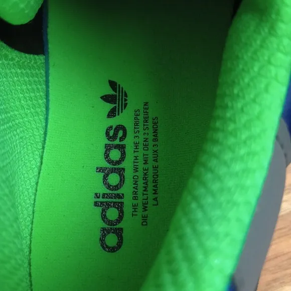 Adidas ZX 1K Boost Men's Shoes Grey Six Screaming Green Core Black H00430‎