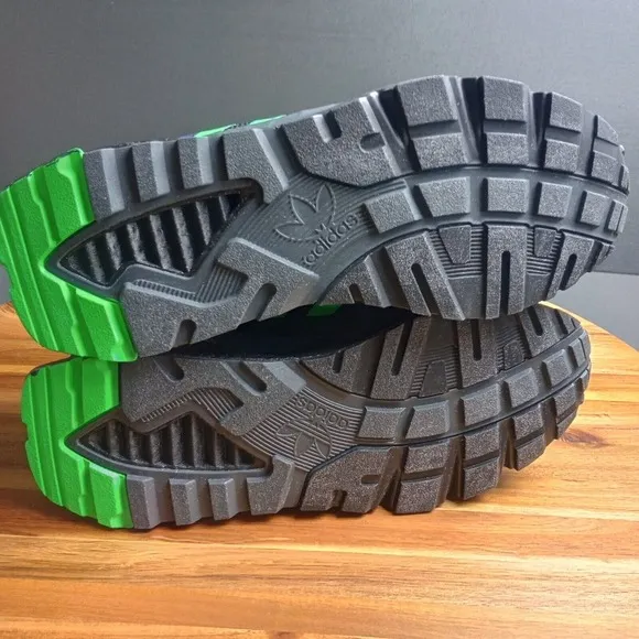Adidas ZX 1K Boost Men's Shoes Grey Six Screaming Green Core Black H00430‎