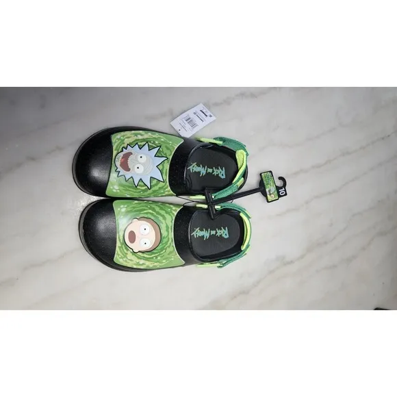 Adult Swim Rick and Morty Crocs Style Ground Up New! Never Worn!