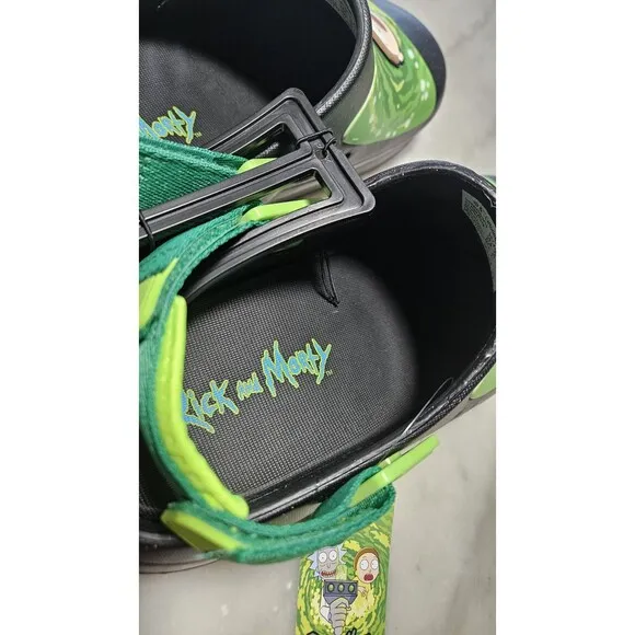 Adult Swim Rick and Morty Crocs Style Ground Up New! Never Worn!