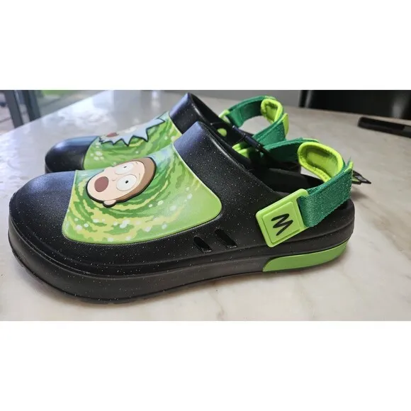 Adult Swim Rick and Morty Crocs Style Ground Up New! Never Worn!