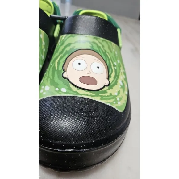 Adult Swim Rick and Morty Crocs Style Ground Up New! Never Worn!