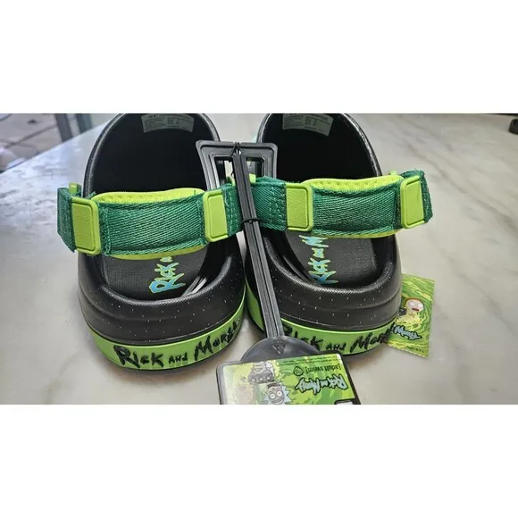 Adult Swim Rick and Morty Crocs Style Ground Up New! Never Worn!