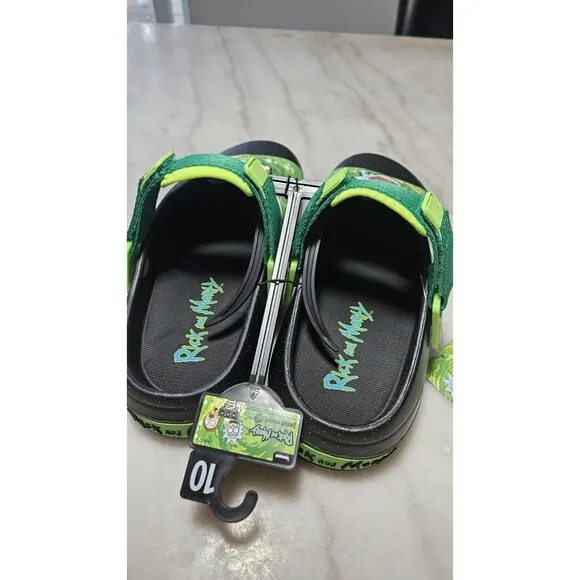 Adult Swim Rick and Morty Crocs Style Ground Up New! Never Worn!