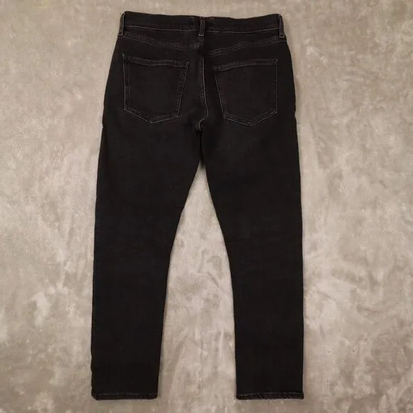 Agolde‎ Jeans Women's Black Organic Cotton Denim Straight Leg Jeans Size 28