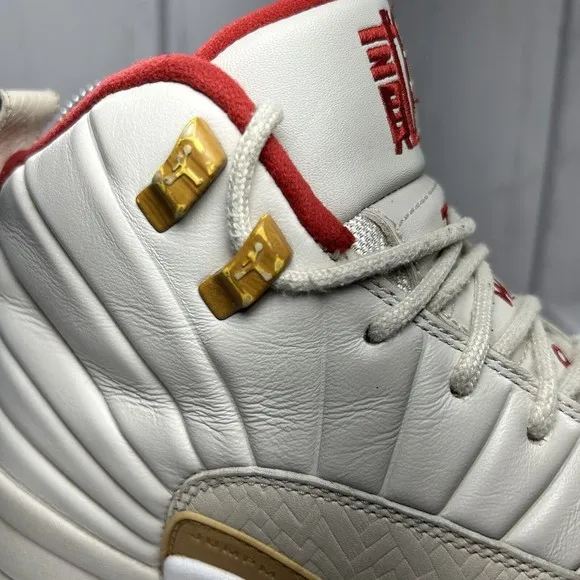Air Jordan 12 Retro Chinese New Year Boy's Shoes Orewood Brown Sz 6Y 881428-142