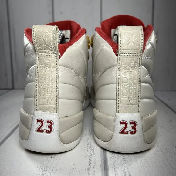 Air Jordan 12 Retro Chinese New Year Boy's Shoes Orewood Brown Sz 6Y 881428-142