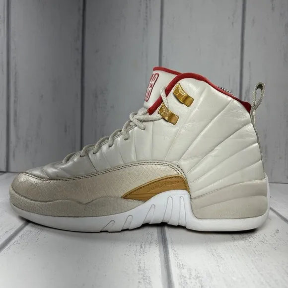 Air Jordan 12 Retro Chinese New Year Boy's Shoes Orewood Brown Sz 6Y 881428-142