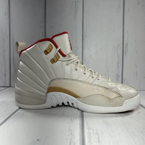 Air Jordan 12 Retro Chinese New Year Boy's Shoes Orewood Brown Sz 6Y 881428-142