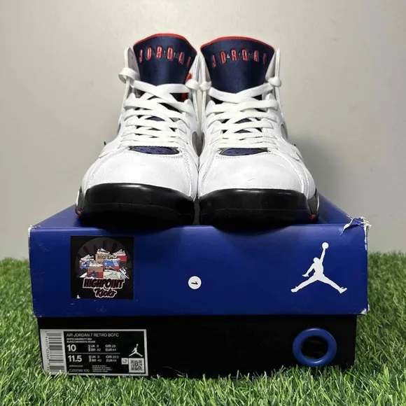 Air Jordan 7 VII Retro PSG Paris Saint-Germain Paname White Blue Red