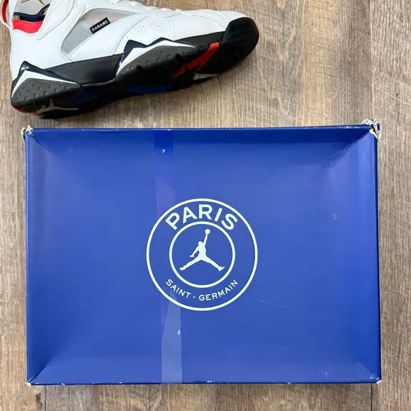 Air Jordan 7 VII Retro PSG Paris Saint-Germain Paname White Blue Red