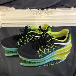 Airmax 360s fluorescent, yellow, and aqua