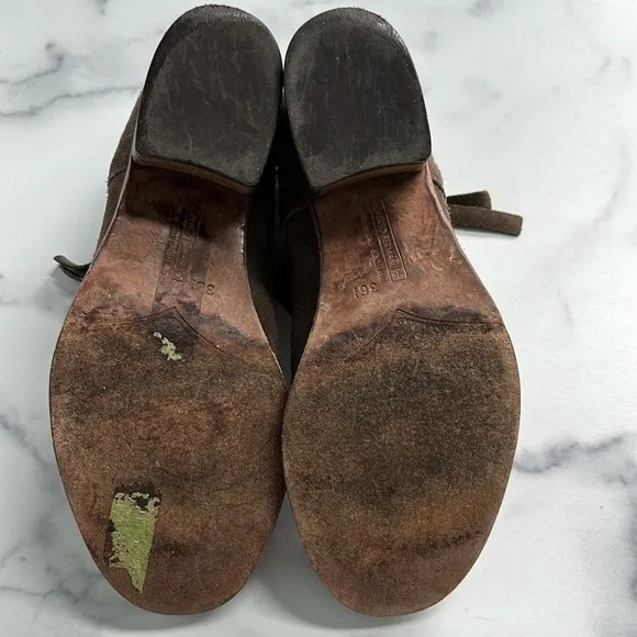 Alberto Fermani Capricia Brown Suede Ankle Boots Size 36.5