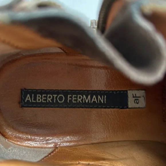 Alberto Fermani Capricia Brown Suede Ankle Boots Size 36.5