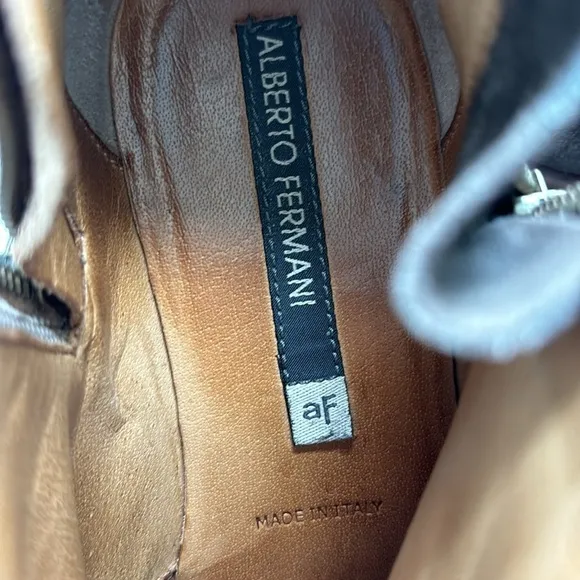 Alberto Fermani Capricia Brown Suede Ankle Boots Size 36.5