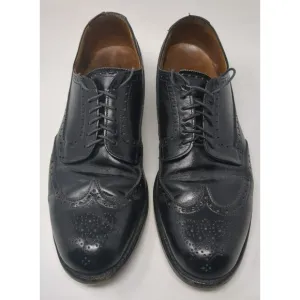 Alden Black Leather Oxford Wingtip 645 Brogue mens US size9.5 A/C USA Made‎