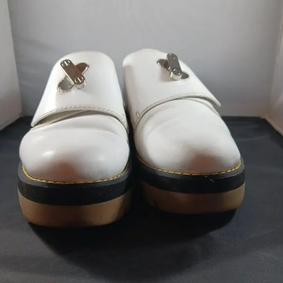 Alexander Wang Women's size 38 US size 7M White Platform Loafer Leather