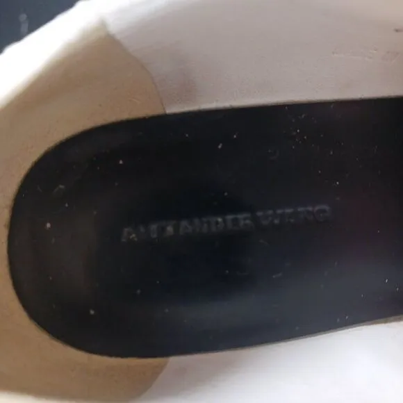 Alexander Wang Women's size 38 US size 7M White Platform Loafer Leather