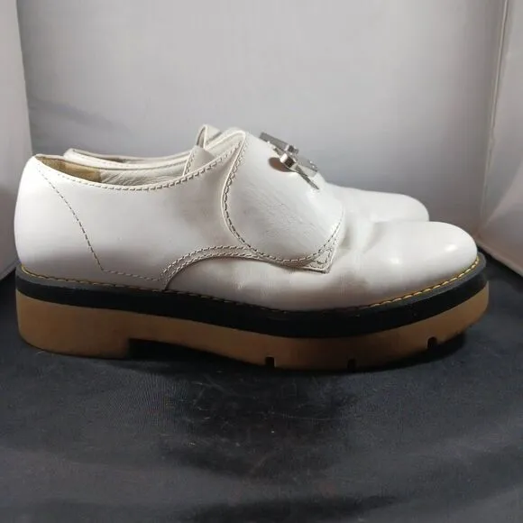 Alexander Wang Women's size 38 US size 7M White Platform Loafer Leather