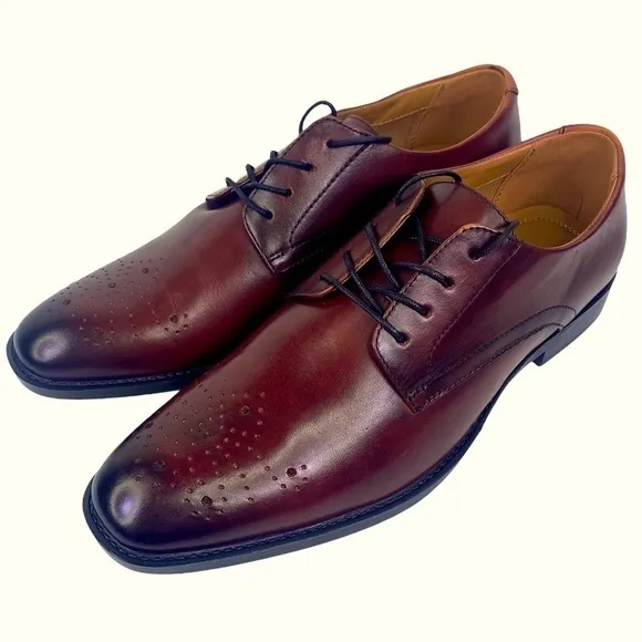 Alfani Darwin Oxblood Lace Up Oxford Shoes