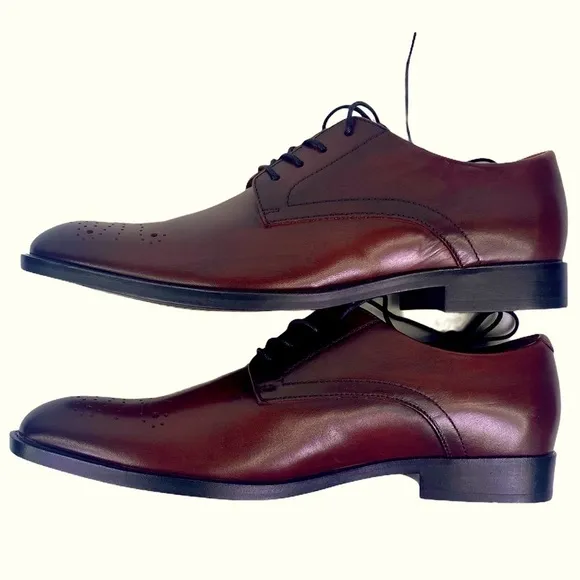 Alfani Darwin Oxblood Lace Up Oxford Shoes