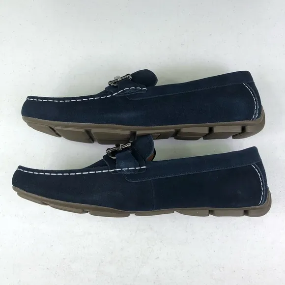 Alfani Jamesnvy Navy Bit Loafer Shoes