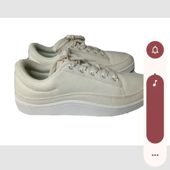 Allbirds Canvas Pacers Women's Size 8 Shoes Natural White