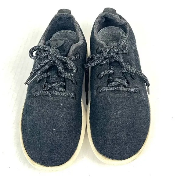 Allbirds Dark Gray Merino Wool Runners Tuke Jo Shoes - Size 7