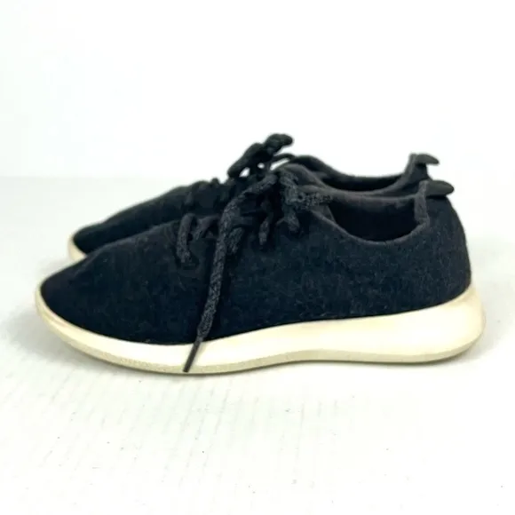 Allbirds Dark Gray Merino Wool Runners Tuke Jo Shoes - Size 7