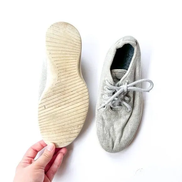 allbirds Light Gray The Wool Runners Washable Tennis Shoes Size 7
