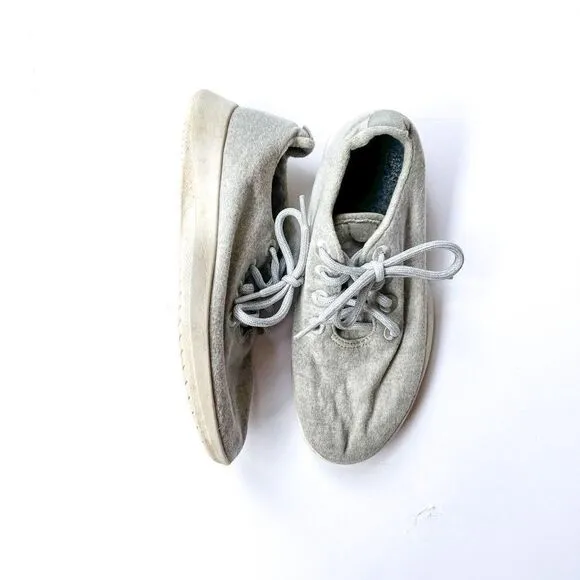 allbirds Light Gray The Wool Runners Washable Tennis Shoes Size 7