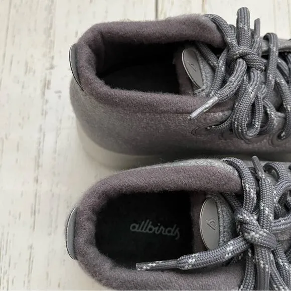 Allbirds Women’s Wool Runner-Up Shoes Mizzles Size 11 Light Grey High Top