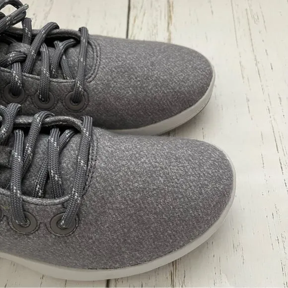 Allbirds Women’s Wool Runner-Up Shoes Mizzles Size 11 Light Grey High Top