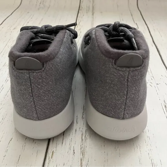 Allbirds Women’s Wool Runner-Up Shoes Mizzles Size 11 Light Grey High Top