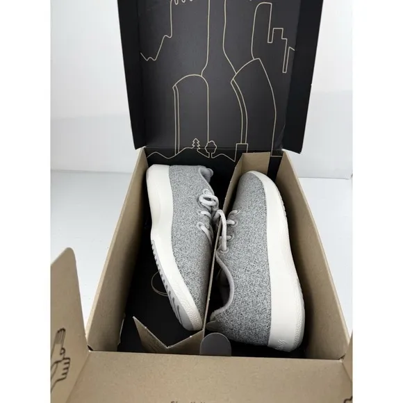 Allbirds Wool Runner Mizzle Light Grey Running Shoes Men Size 12