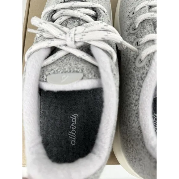 Allbirds Wool Runner Mizzle Light Grey Running Shoes Men Size 12
