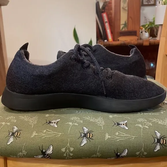Allbirds Wool Runner Sneakers Natural Black sz 10