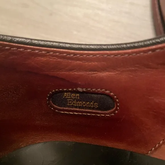 Allen Edmonds Bel Air Cream and Tan Leather shoes size 9.5