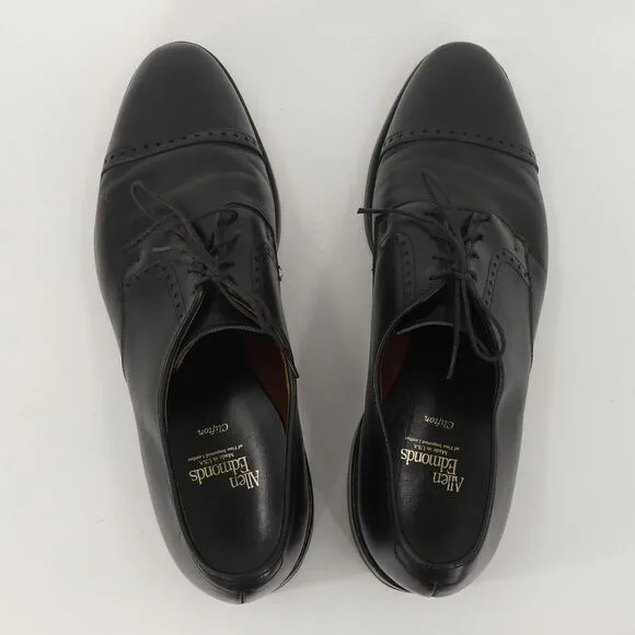 Allen Edmonds Clifton‎ Cap Toe Oxford Dress Shoes Black Men's 12D
