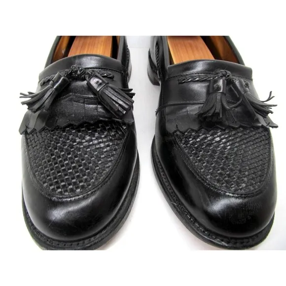 Allen Edmonds Cody Full Strap Tasseled Loafers Size US 9.5 D   shoe trees