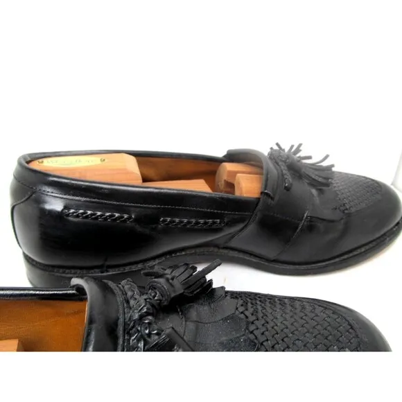 Allen Edmonds Cody Full Strap Tasseled Loafers Size US 9.5 D   shoe trees